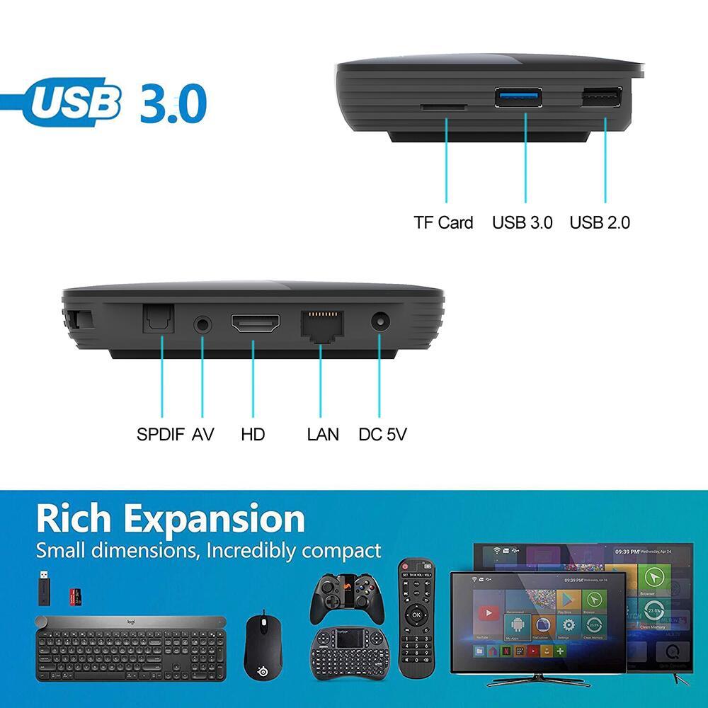 Смарт ТВ приставка HK1 BOX S905x3 4G + 32G TV Box андроид - фото 3 - id-p181178841