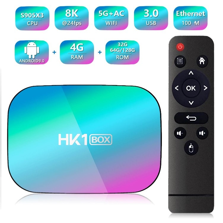 Смарт ТВ приставка HK1 BOX S905x3 4G + 32G TV Box андроид - фото 6 - id-p181178841