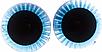 Глаза живые 35 мм с фиксатором цв. голубой, фото 2