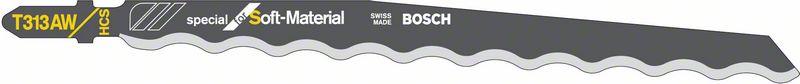 Пильное полотно T 313 AW Bosch Special for Soft Material (2608635187) Bosch - фото 1 - id-p181183087