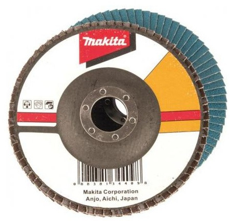 Лепестковый шлифовальный диск А40, 180мм, стекловолокно, плоский, MAKITA Makita - фото 1 - id-p181183862