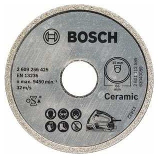 Алмазный отрезной круг Standard for Ceramic Bosch 65 x 15 mm (2609256425) Bosch - фото 1 - id-p181182399