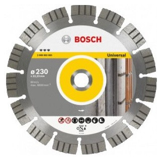 Диск алмазный отрезной Best for Universal and Metal (230х222 мм) для УШМ Bosch 2608602665 Bosch - фото 1 - id-p181182433