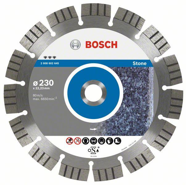Алмазный отрезной круг Best for Stone Bosch 125 x 22,23 x 2,2 x 12 mm (2608602642) Bosch - фото 1 - id-p181182441
