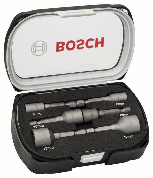Набор торцовых ключей 6 предм Bosch 50 мм; 6, 7, 8, 10, 12, 13 мм (2608551079) Bosch - фото 1 - id-p181182594