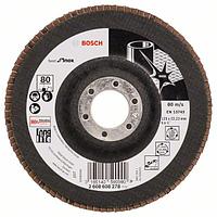 Лепестковый шлифкруг X581, Best for Inox Bosch 125 мм, 22,23 мм, 80 (2608608278) Bosch