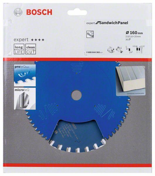 Диск пильный 160x20мм 30зуб по сэндвич-панелямT Expert for Sandwich Panel, BOSCH (2608644365) Bosch - фото 1 - id-p181183608