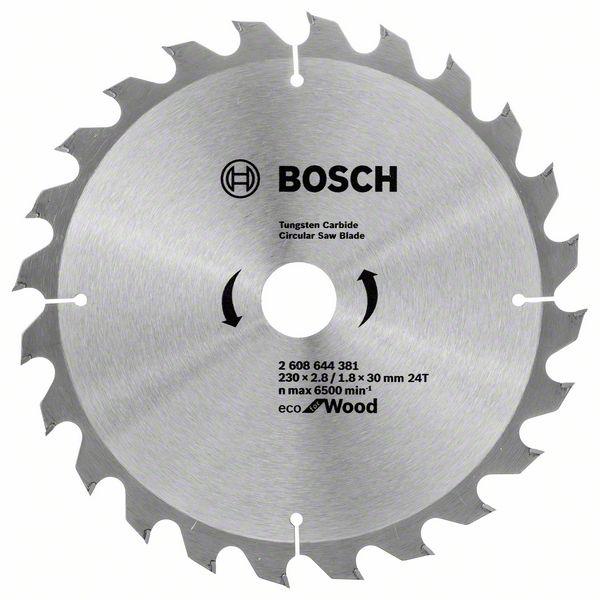 Диск пильный для циркулярок 230-30 ECO for wood 24зуб, BOSCH(2608644381) Bosch - фото 1 - id-p181183628