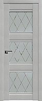 Дверь Пекан белый №4 X стекло ромб 2000*800