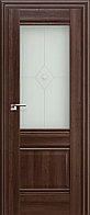 Дверь Орех СИЕНА №2 Х стекло узор матовое 2000*800 с прозрачным фьюзингом