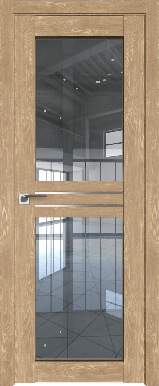 Дверь ProfilDoors Каштан натуральный 2.56 XN стекло прозрачное Профильдорс