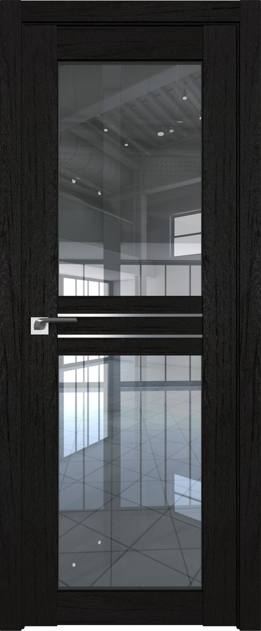 Дверь ProfilDoors Даркбраун 2.56 XN стекло прозрачное ProfilDoors