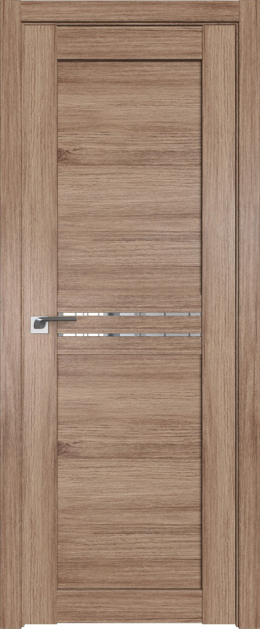 Дверь ProfilDoors Дуб салинас светлый 2.55 XN стекло прозрачное Профильдорс