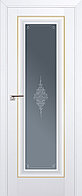 Дверь  Аляска №24U 2000*800 золото стекло кристалл графит