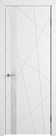 Дверное полотно К5ДО0№800*2000 стекло ультра белое (26 Ю) Межкомнатная дверь эмаль