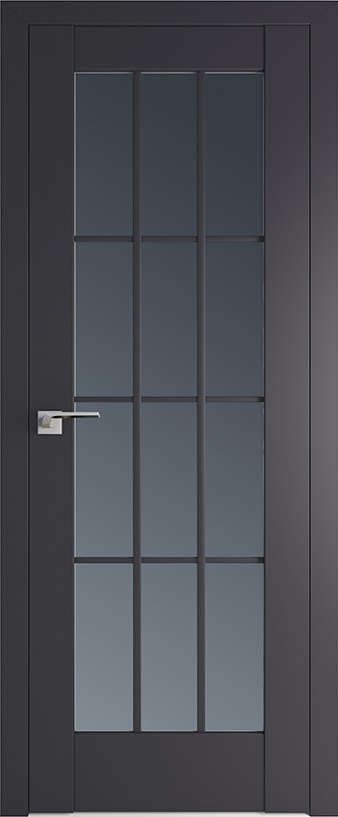 Дверь ProfilDoors Антрацит №102U стекло графит Профильдорс
