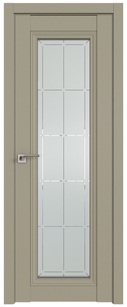 Дверь ProfilDoors 2.101U гравировка 10  Шеллгрей Профильдорс
