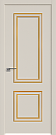 Дверь Магнолия сатинат № 52 Е 2000*800, багет золото глянец, кромка ABS c 4-х сторон в цвет