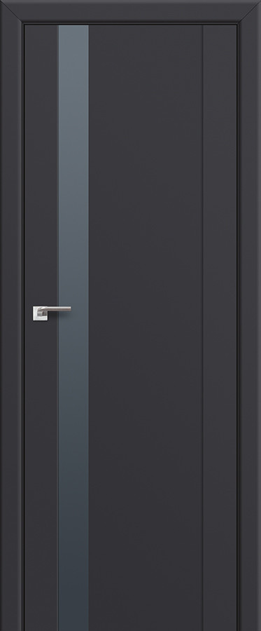 Дверь ProfilDoors Антрацит 62U матовое серебро Профильдорс