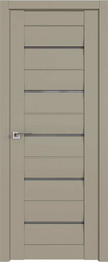 Дверь ProfilDoors Шеллгрей 48 U стекло графит Профильдорс