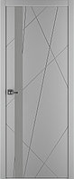 Дверное полотно Art-Lite ПО Chaos 40х800х2000 (RAL 7047 Мателак Silver Grey)