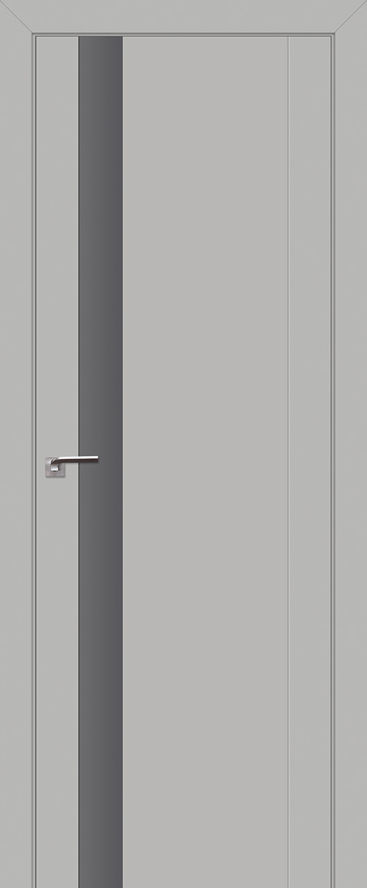 Дверь ProfilDoors Манхэттен 62 U матовое серебро Профильдорс
