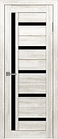 Дверное полотно GLLight 18 800*2000 латте ультра черное (Ю) Межкомнатная дверь