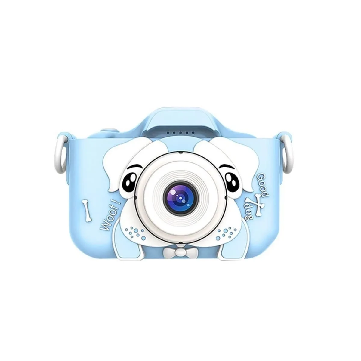 Детский фотоаппарат с селфи камерой Собачка, Fun Camera, Голубой - фото 8 - id-p181194962
