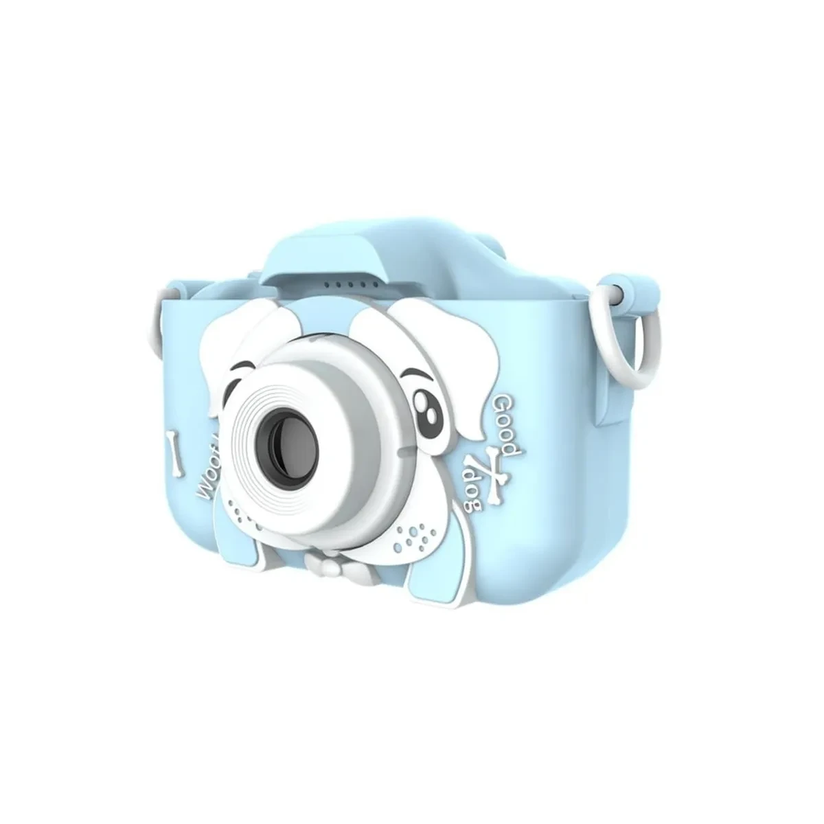 Детский фотоаппарат с селфи камерой Собачка, Fun Camera, Голубой - фото 9 - id-p181194962