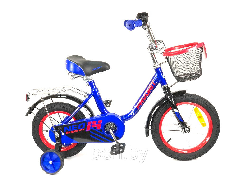 NEO-14BL Детский велосипед Favorit Neo 14", 3-5 лет - фото 1 - id-p181194991