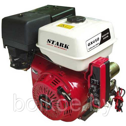 Двигатель для мотоблока Stark GX450E (17 л.с., шпонка 25 мм, электростартер), фото 2