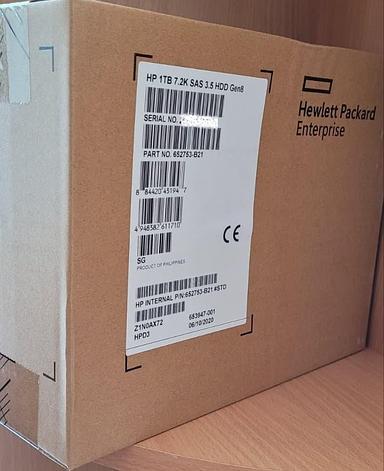 652753-B21 653947-001 Жесткий диск HP 1TB 7.2K 6G 3.5 SAS MDL SC, фото 2