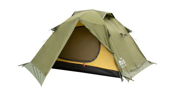 Палатка туристическая 3-х местная Tramp Peak 3 Green (V2) (8000 mm)