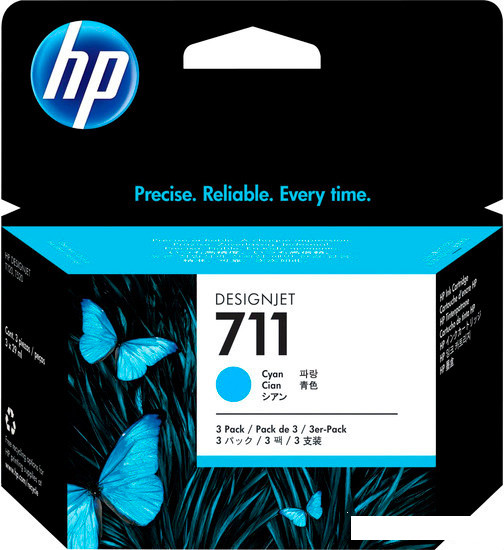 Комплект картриджей HP 711 (CZ134A) - фото 1 - id-p181224350