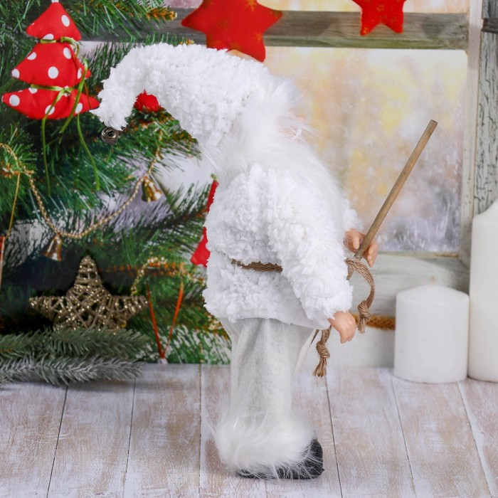 Дед Мороз "В белой шубке, с посохом" 28 см - фото 4 - id-p181225913