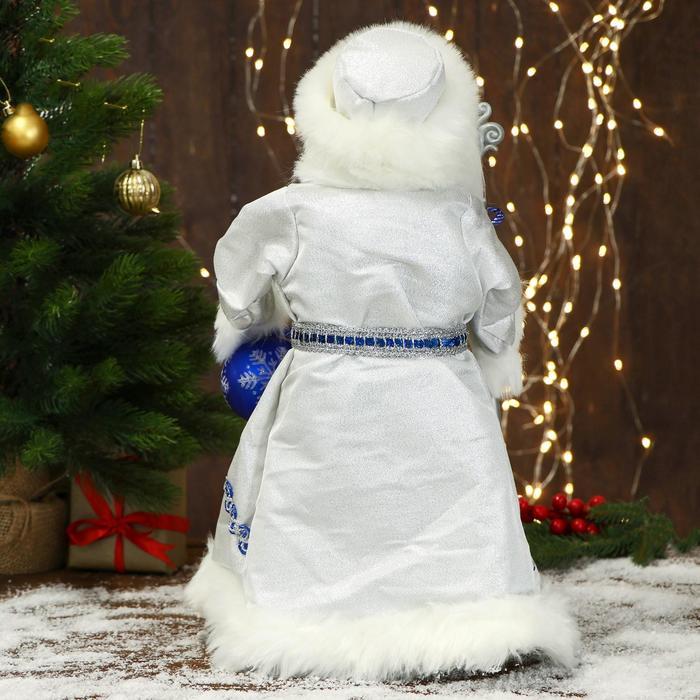 Дед Мороз "В синей шубе, с посохом и шариком" двигается, 22х45 см - фото 3 - id-p181225971