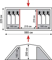 Палатка Tramp Brest 6 V2 / TRT-83 - фото 2 - id-p181226321