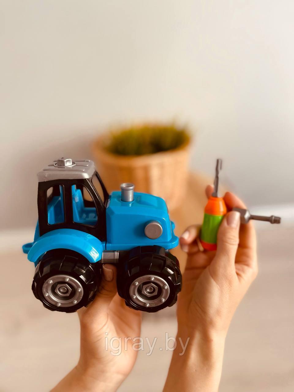 Синий Трактор игрушка конструктор, фото 1