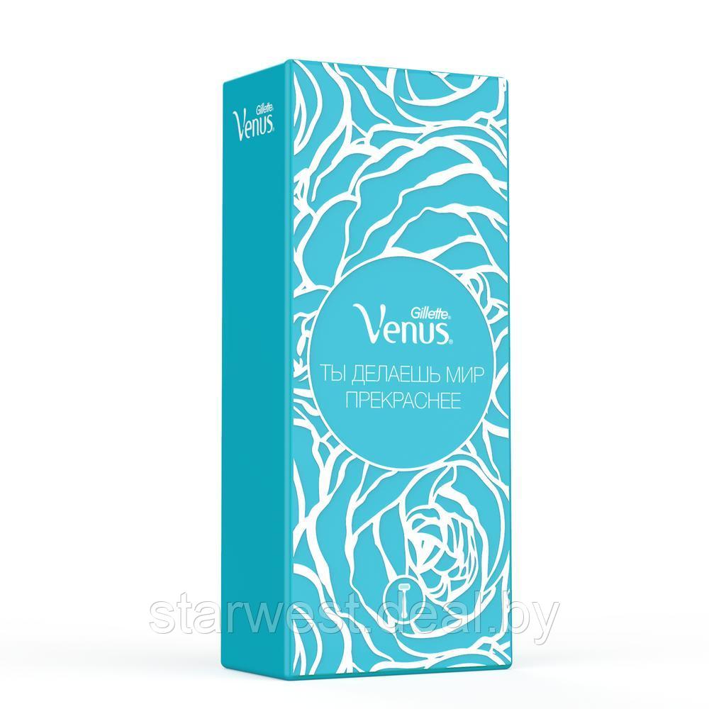 Gillette Venus Embrace Extra Smooth Подарочный набор женский: Бритва / Станок для бритья с 1 кассетой - фото 1 - id-p181227379