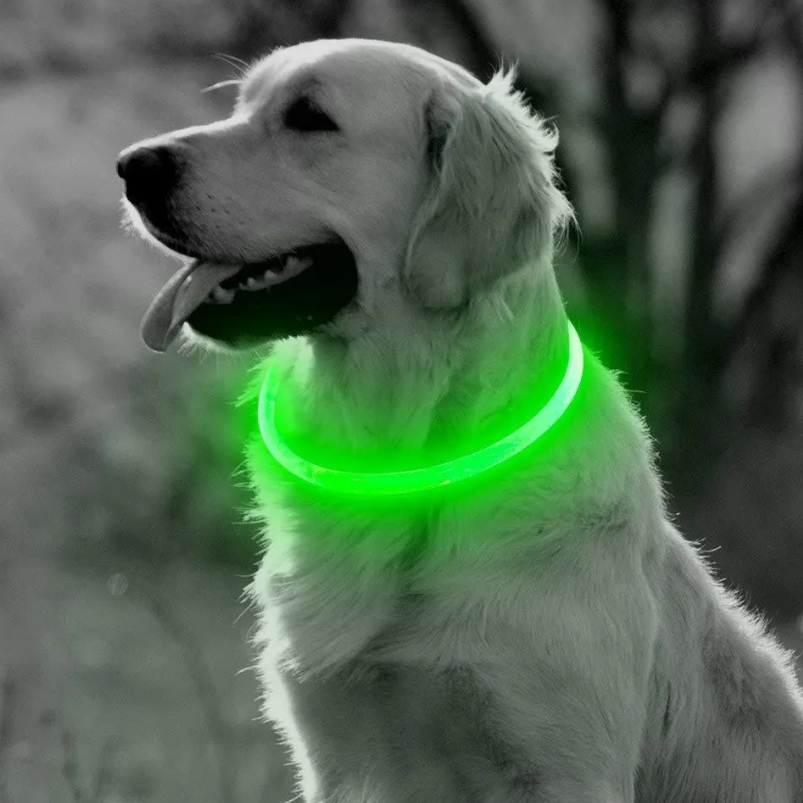 Светящийся ошейник для собак (3 режима, зарядка USB) - фото 7 - id-p181227393