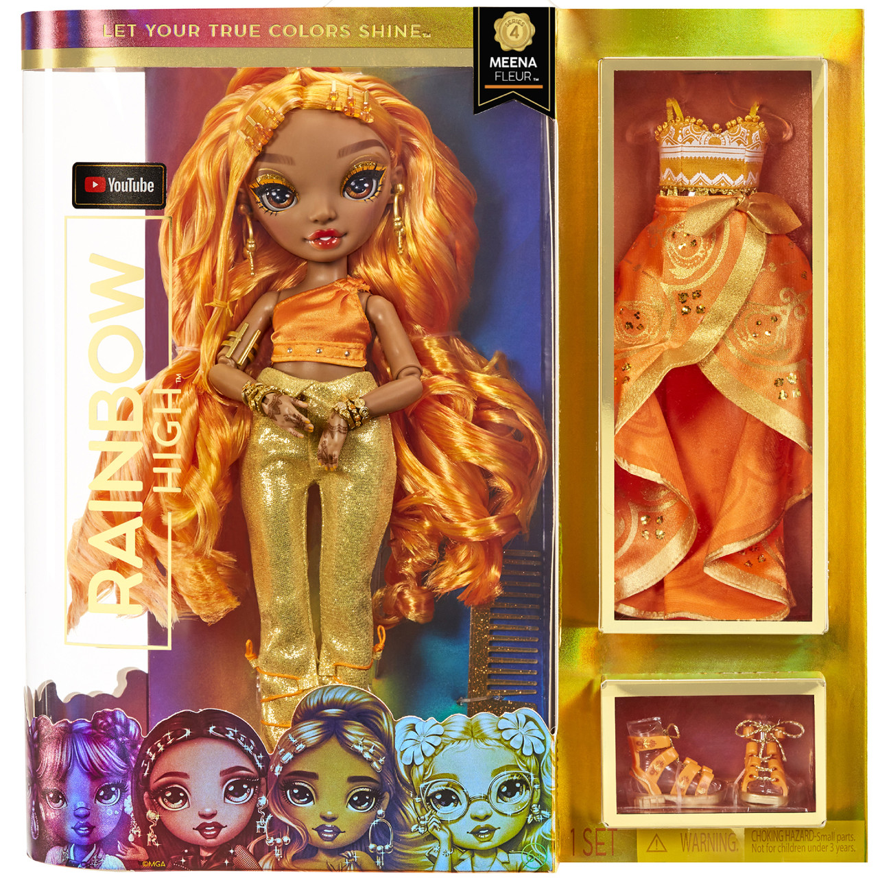 MGA Entertainment Кукла Rainbow High Неоновая Мина Флер 4 серия Рейнбоу Хай 578284 - фото 4 - id-p181227696