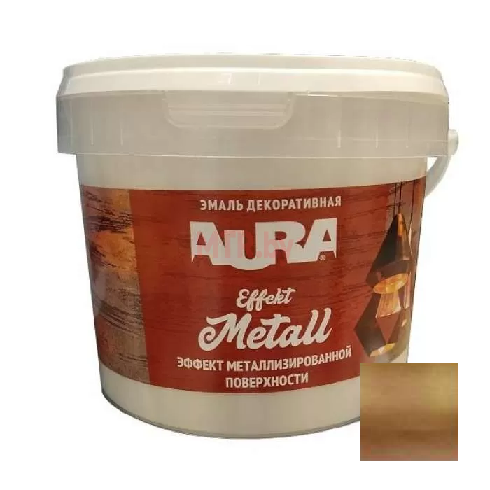 Эмаль акриловая Aura Effect Metall бронза 0,8 кг