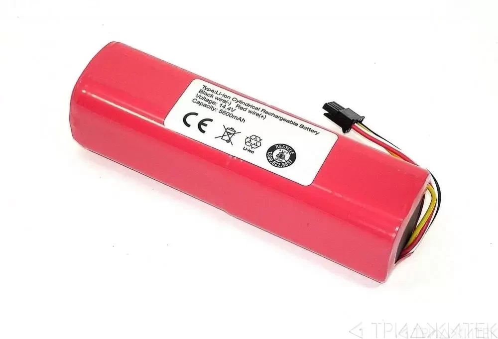 Аккумулятор (батарея) для пылесоса Xiaomi Mi Robot Vacuum SKV4022GL, 14.8В, 5200мАч, Li-ion, в корпусе - фото 1 - id-p181234429