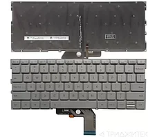 Клавиатура для ноутбука Xiaomi Mi Air 13.3, серебристая с подсветкой