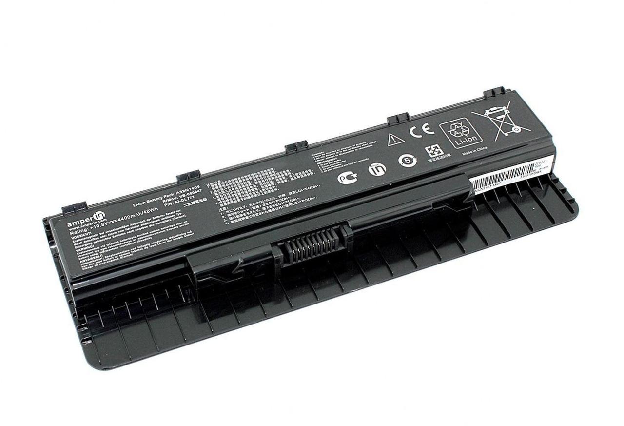 Аккумулятор (батарея) Amperin AI-GL771 для ноутбука Asus GL771 (A32N1405-3S2P), 10.8В, 4400мАч