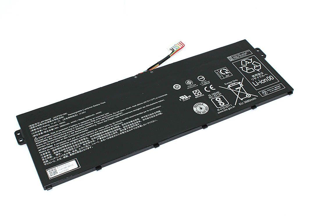 Аккумулятор (батарея) AP18K4K для ноутбука Acer ChromeBook C721, 11.4В, 4200мАч