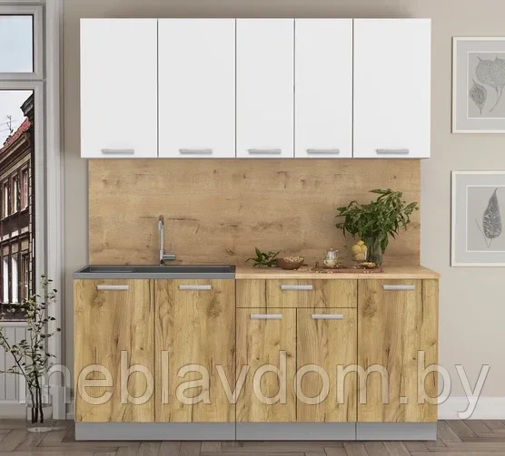 Готовая кухня Мила Лайт Эконом 1,8м. (60м) м.