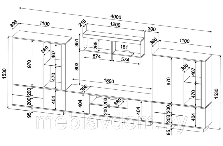 Гостиная Quartz-5 (4м.) - фото 5 - id-p181333737