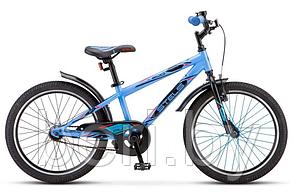 LU080718  Детский велосипед Stels Pilot 200 Gent Z010 (рама 11), синий, зеленый 20", 6-9 лет