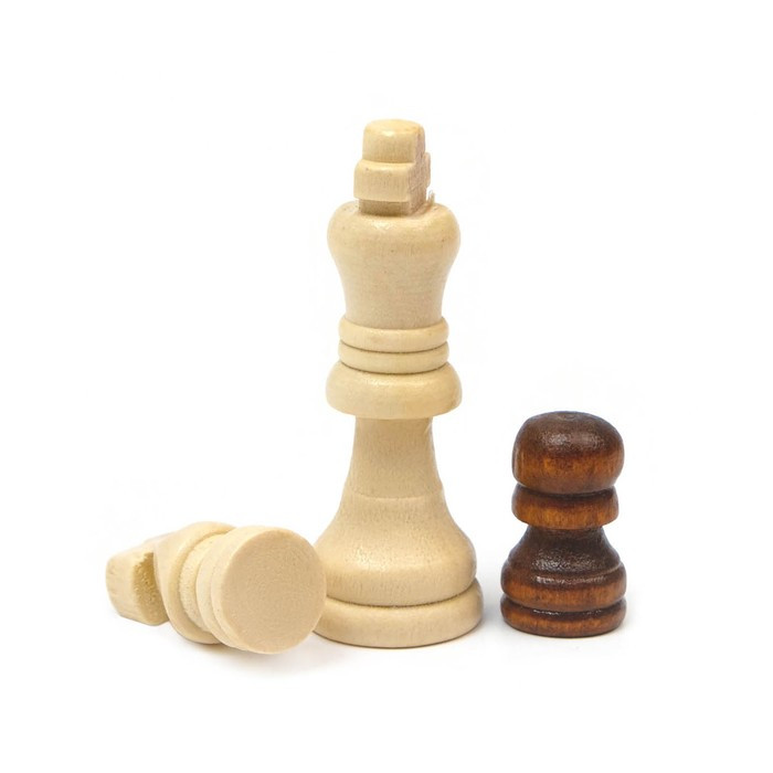 Настольная игра 3 в 1 "Монтел": нарды, шашки, шахматы, 24 х 24 см - фото 4 - id-p181340146